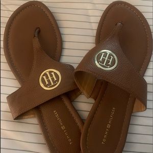 Tommy Hilfiger sandals, tan